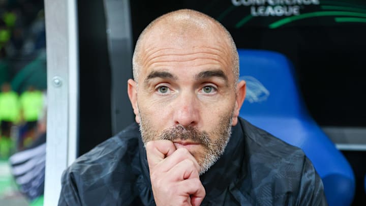 Enzo Maresca looks on as his Chelsea team beat Panathinaikos 4-1 in the Conference League