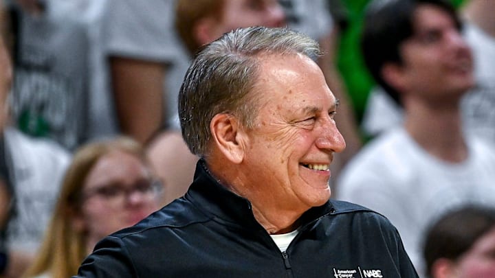Tom Izzo during No. 7 Michigan State's 73–51 win over Minnesota on Jan. 28, 2025.