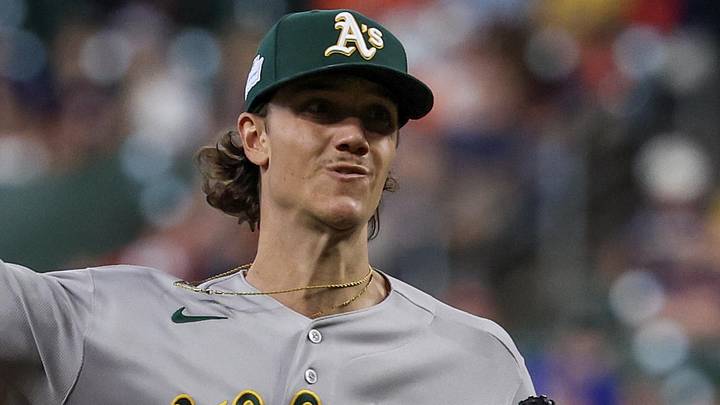 Jun 6, 2026; Houston, Texas, USA;  Athletics starting pitcher Kade Morris (67) pitches against the Houston Astros in the first inning  at Daikin Park. Mandatory Credit: Thomas Shea-Imagn Images