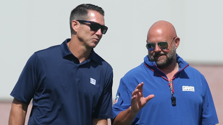 New York Giants general manager Joe Schoen and head coach Brian Daboll