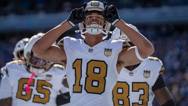New Orleans Saints WR Bryce Lance (18) New Orleans Saints WR Bryce Lance (18)