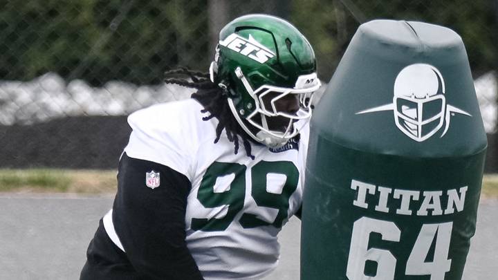 New York Jets defensive lineman T'Vondre Sweat New York Jets defensive lineman T'Vondre Sweat