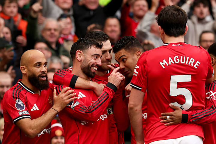 นักเตะแมนเชสเตอร์ ยูไนเต็ดฉลองประตู นักเตะแมนเชสเตอร์ ยูไนเต็ดฉลองประตู