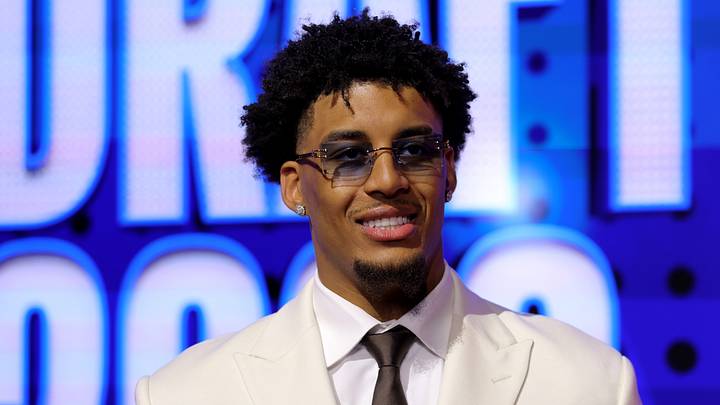 Jun 23, 2026; New York, NY, USA; Draft prospect Yaxel Lendeborg poses for photos on the red carpet before the 2026 NBA draft at Barclays Center. Mandatory Credit: Brad Penner-Imagn Images Jun 23, 2026; New York, NY, USA; Draft prospect Yaxel Lendeborg poses for photos on the red carpet before the 2026 NBA draft at Barclays Center. Mandatory Credit: Brad Penner-Imagn Images