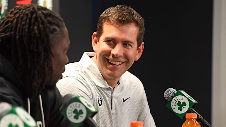 Boston Celtics Introduce Jrue Holiday Press Conference Boston Celtics Introduce Jrue Holiday Press Conference