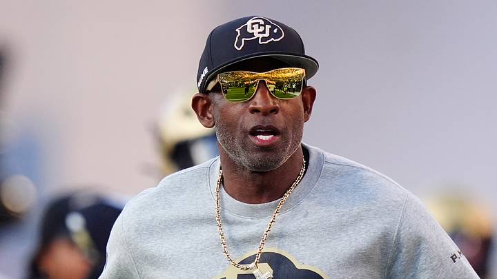 Oct 3, 2026; Boulder, Colorado, USA; Colorado Buffaloes head coach Deion Sanders before the game against the Texas Tech Red Raiders at Folsom Field. Mandatory Credit: Ron Chenoy-Imagn Images Oct 3, 2026; Boulder, Colorado, USA; Colorado Buffaloes head coach Deion Sanders before the game against the Texas Tech Red Raiders at Folsom Field. Mandatory Credit: Ron Chenoy-Imagn Images