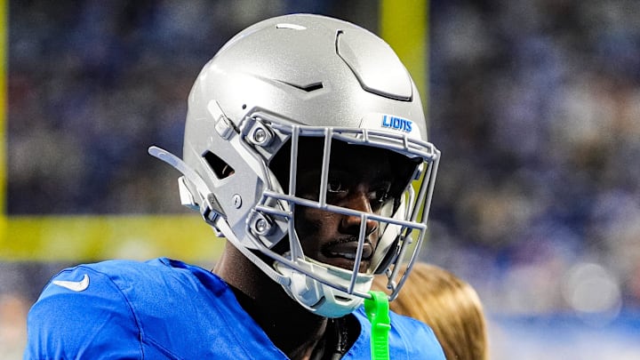 Detroit Lions cornerback Terrion Arnold (6).