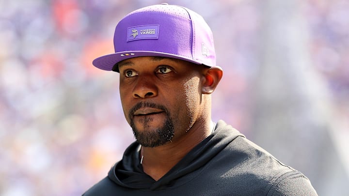 Minnesota Vikings defensive coordinator Brian Flores
