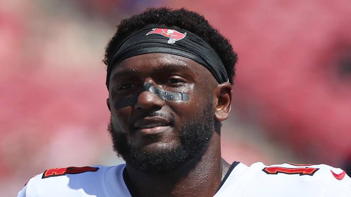 Sep 22, 2024; Tampa, Florida, USA; Tampa Bay Buccaneers wide receiver Chris Godwin (14) works out prior to the game against the Denver Broncos at Raymond James Stadium. Mandatory Credit: Kim Klement Neitzel-Imagn Images Sep 22, 2024; Tampa, Florida, USA; Tampa Bay Buccaneers wide receiver Chris Godwin (14) works out prior to the game against the Denver Broncos at Raymond James Stadium. Mandatory Credit: Kim Klement Neitzel-Imagn Images