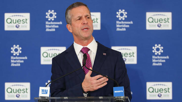 New York Giants head coach John Harbaugh New York Giants head coach John Harbaugh