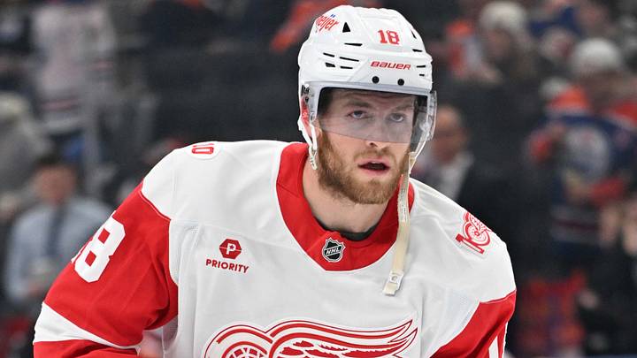 Dec 11, 2025; Edmonton, Alberta, CAN; Detroit Red Wings center Andrew Copp (18) is seen out on the ice during the pre game warm up as the Edmonton Oilers take on the Detroit Red Wings before the first period at Rogers Place. Mandatory Credit: Walter Tychnowicz-Imagn Images Dec 11, 2025; Edmonton, Alberta, CAN; Detroit Red Wings center Andrew Copp (18) is seen out on the ice during the pre game warm up as the Edmonton Oilers take on the Detroit Red Wings before the first period at Rogers Place. Mandatory Credit: Walter Tychnowicz-Imagn Images
