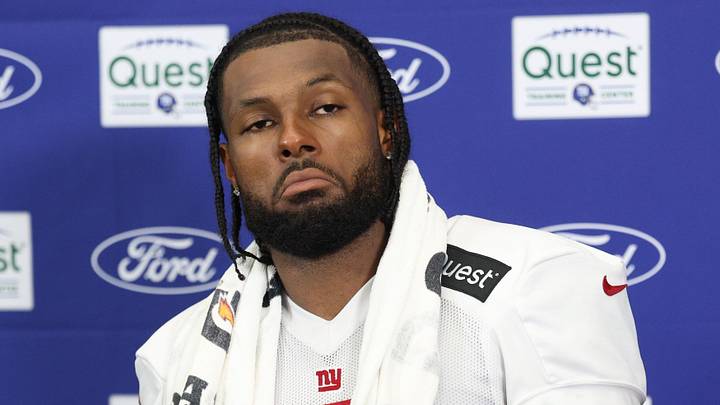 New York Giants linebacker Kayvon Thibodeaux New York Giants linebacker Kayvon Thibodeaux