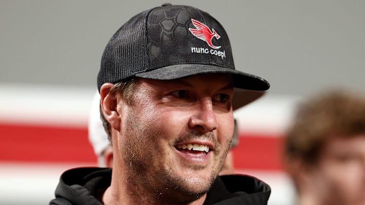 Philip Rivers of the Indianapolis Colts laughs Philip Rivers of the Indianapolis Colts laughs