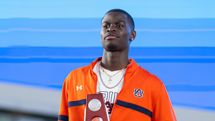 Auburn Tigers sophomore Ja’Kobe Tharp won an individual national championship in the 60m hurdles Auburn Tigers sophomore Ja’Kobe Tharp won an individual national championship in the 60m hurdles