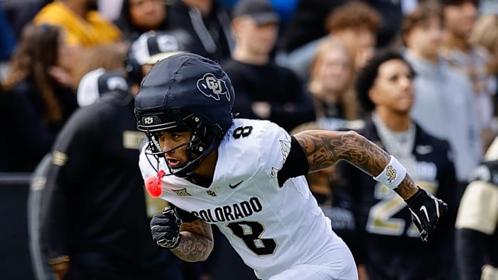 Apr 19, 2025; Boulder, CO, USA; Colorado Buffaloes wide receiver Joseph Williams (8) during the spring game at Folsom Field. Mandatory Credit: Isaiah J. Downing-Imagn Images
