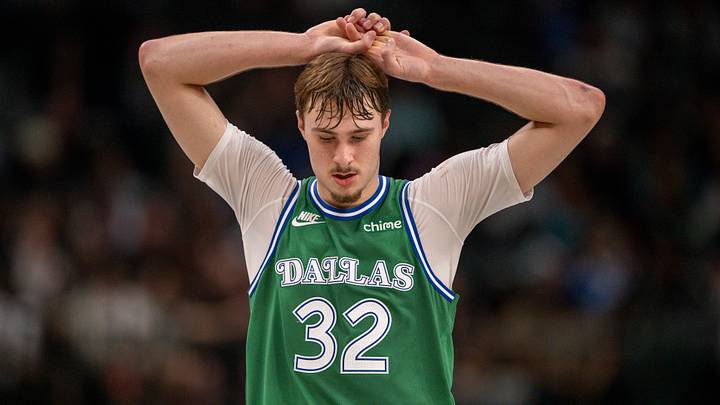 Apr 3, 2026; Dallas, Texas, USA; Dallas Mavericks forward Cooper Flagg (32) looks on during the game between the Mavericks and the Magic at American Airlines Center. Mandatory Credit: Jerome Miron-Imagn Images Apr 3, 2026; Dallas, Texas, USA; Dallas Mavericks forward Cooper Flagg (32) looks on during the game between the Mavericks and the Magic at American Airlines Center. Mandatory Credit: Jerome Miron-Imagn Images