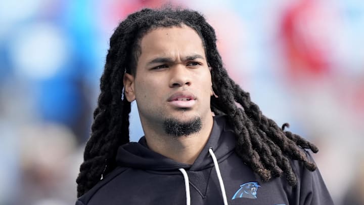 Carolina Panthers running back Jonathon Brooks 