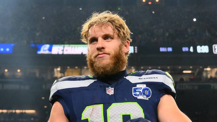 Seattle Seahawks wide receiver Cooper Kupp (10) leaves the field after defeating the Los Angeles Rams
