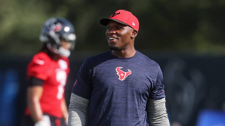 Jul 24, 2025; Houston, TX, USA; Houston Texans head coach DeMeco Ryans during training camp at Houston Methodist Training Center. Mandatory Credit: Troy Taormina-Imagn Images Jul 24, 2025; Houston, TX, USA; Houston Texans head coach DeMeco Ryans during training camp at Houston Methodist Training Center. Mandatory Credit: Troy Taormina-Imagn Images