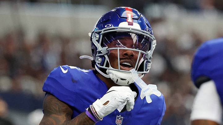 New York Giants wide receiver Malik Nabers is trending toward Week 1. New York Giants wide receiver Malik Nabers is trending toward Week 1.