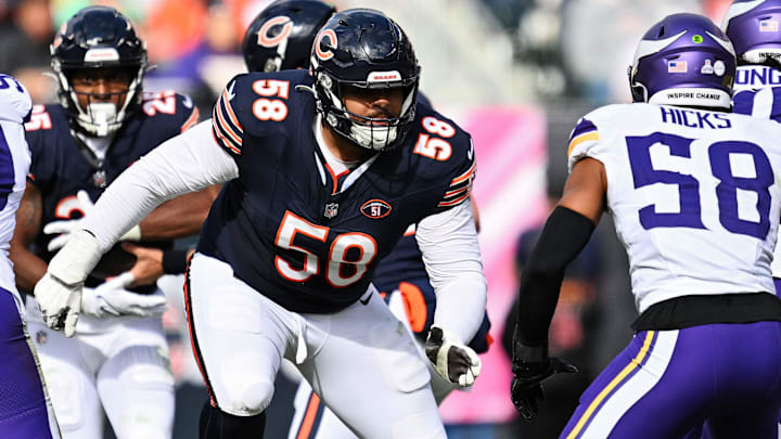 OT Darnell Wright was selected 10th overall by the Bears at the 2023 NFL Draft.