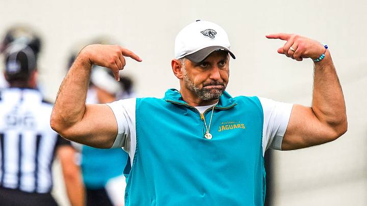Jacksonville Jaguars defensive coordinator Anthony Campanile coaches during the second day of minicamp at the Miller Electric Center, Wednesday, June 10, 2026, in Jacksonville. [Doug Engle/Florida Times-Union]