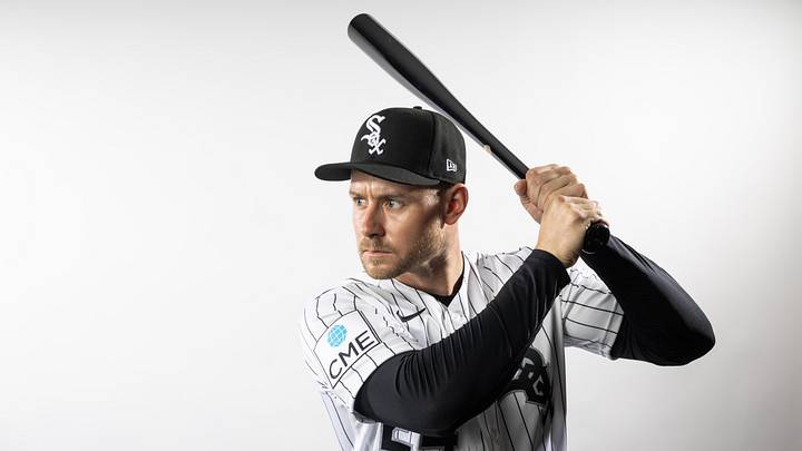 Feb 17, 2026; Glendale, AZ, USA; Chicago White Sox outfielder Jarred Kelenic poses for a portrait during photo day at Camelback Ranch. Mandatory Credit: Mark J. Rebilas-Imagn Images