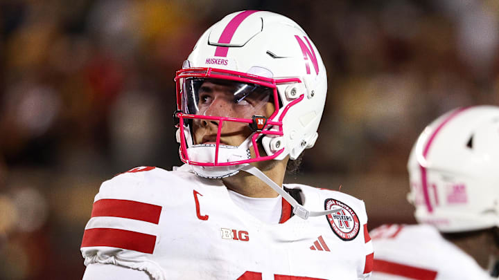 Nebraska Cornhuskers quarterback Dylan Raiola. Nebraska Cornhuskers quarterback Dylan Raiola.