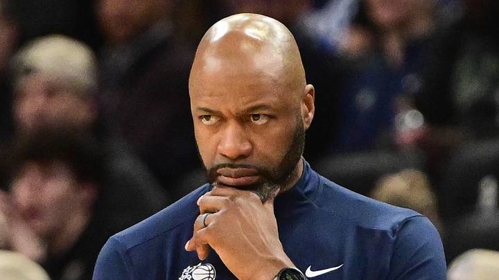 Mar 8, 2026; Milwaukee, Wisconsin, USA;  Orlando Magic Jamahl Mosley looks on in the third quarter against the Milwaukee Bucks at Fiserv Forum. Mandatory Credit: Benny Sieu-Imagn Images