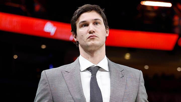 Jan 3, 2023; Oklahoma City, Oklahoma, USA; Boston Celtics forward Danilo Gallinari (8) during the second quarter against the Oklahoma City Thunder at Paycom Center. Mandatory Credit: Alonzo Adams-USA TODAY Sports Jan 3, 2023; Oklahoma City, Oklahoma, USA; Boston Celtics forward Danilo Gallinari (8) during the second quarter against the Oklahoma City Thunder at Paycom Center. Mandatory Credit: Alonzo Adams-USA TODAY Sports