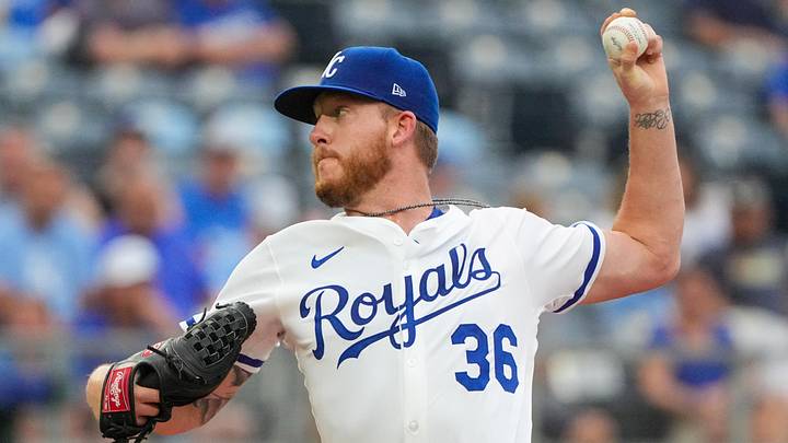 Aug 11, 2025; Kansas City, Missouri, USA; Kansas City Royals starting pitcher Bailey Falter (36) delivers a pitch against the Washington Nationals in the first inning at Kauffman Stadium. Mandatory Credit: Denny Medley-Imagn Images Aug 11, 2025; Kansas City, Missouri, USA; Kansas City Royals starting pitcher Bailey Falter (36) delivers a pitch against the Washington Nationals in the first inning at Kauffman Stadium. Mandatory Credit: Denny Medley-Imagn Images