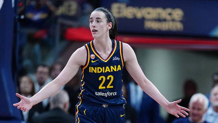 Indiana Fever guard Caitlin Clark 22 plays defense against the Minnesota Lynx. Indiana Fever guard Caitlin Clark 22 plays defense against the Minnesota Lynx.