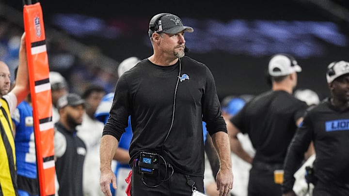 Detroit Lions head coach Dan Campbell. Detroit Lions head coach Dan Campbell.