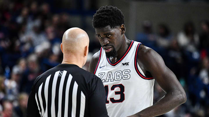 Gonzaga Bulldogs forward Graham Ike. Gonzaga Bulldogs forward Graham Ike.