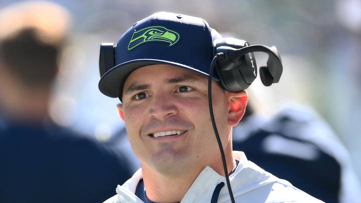 Seattle Seahawks head coach Mike Macdonald is seen before a game