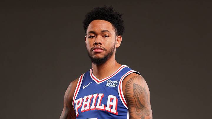 Sep 28, 2026; Camden, NJ, USA; Philadelphia 76ers Anfernee Simons poses for a photo during media day. Mandatory Credit: Bill Streicher-Imagn Images Sep 28, 2026; Camden, NJ, USA; Philadelphia 76ers Anfernee Simons poses for a photo during media day. Mandatory Credit: Bill Streicher-Imagn Images