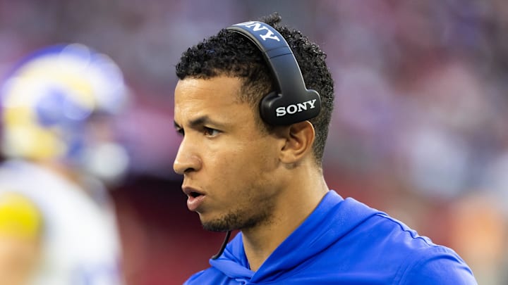 Los Angeles Rams pass game coordinator Nate Scheelhaase