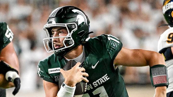 Michigan State’s Alessio Milivojevic runs the ball against Toledo during the second quarter on Friday, Sept. 4, 2026, at Spartan Stadium in East Lansing. Michigan State’s Alessio Milivojevic runs the ball against Toledo during the second quarter on Friday, Sept. 4, 2026, at Spartan Stadium in East Lansing.