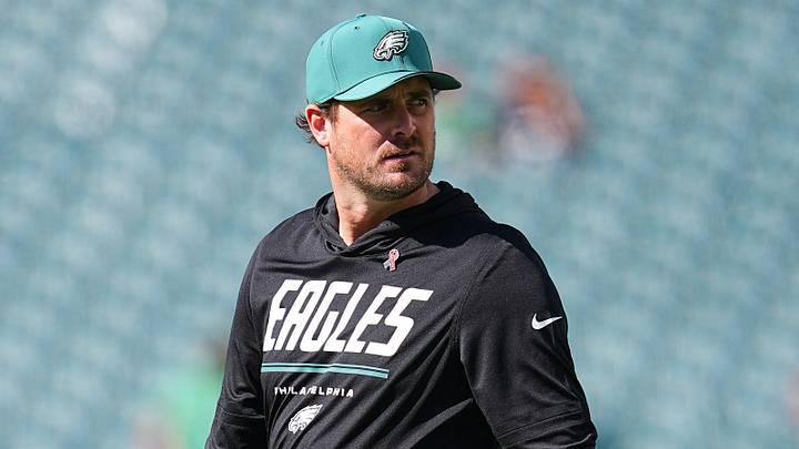 Philadelphia Eagles offensive coordinator Sean Mannion Philadelphia Eagles offensive coordinator Sean Mannion