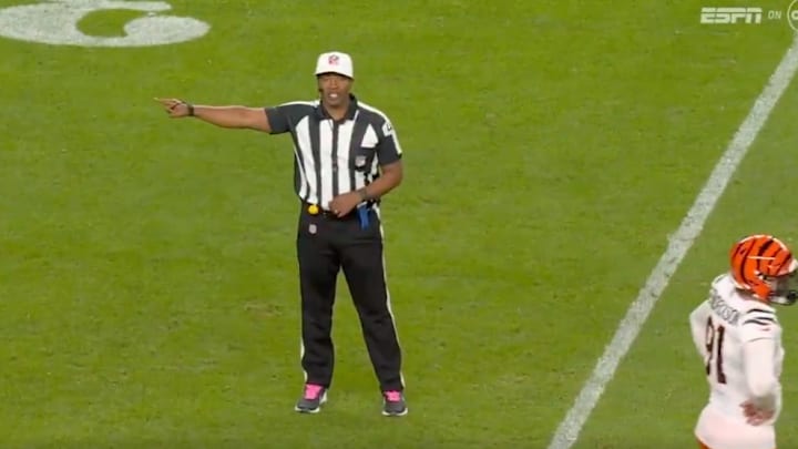 The refs were extremely busy in Monday night's Bengals-Broncos game.