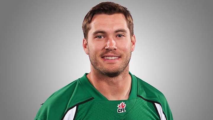 Jun 26, 2014; Saskatchewan Roughriders quarterback Seth Doege poses for a photo