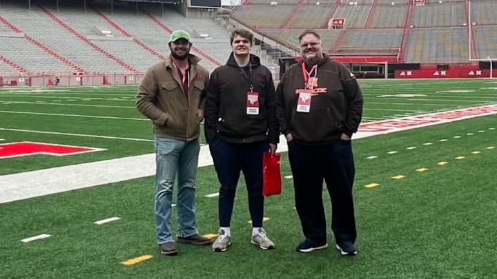 Gregory Patrick on a visit to Nebraska football