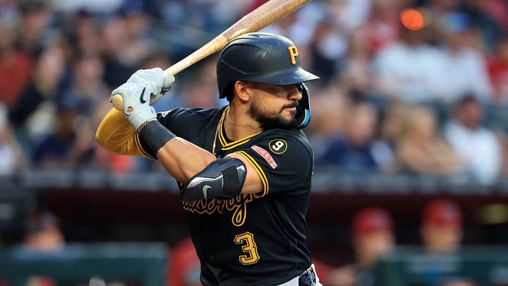 May 6, 2026; Phoenix, Arizona, USA; Pittsburgh Pirates third baseman Nick Gonzales against the Arizona Diamondbacks at Chase Field. Mandatory Credit: Mark J. Rebilas-Imagn Images May 6, 2026; Phoenix, Arizona, USA; Pittsburgh Pirates third baseman Nick Gonzales against the Arizona Diamondbacks at Chase Field. Mandatory Credit: Mark J. Rebilas-Imagn Images
