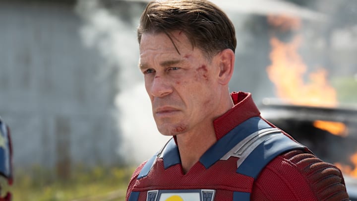 John Cena as Christopher Smith / Peacemaker in Peacemaker season 2.