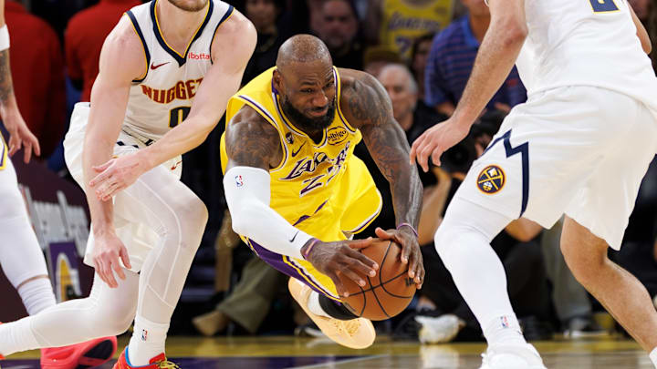 LeBron James made a full extension dive to get a crucial rebound. LeBron James made a full extension dive to get a crucial rebound.