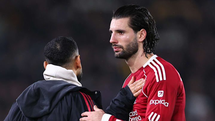 Dominik Szoboszlai (right) looked demoralised exiting the pitch at Elland Road.