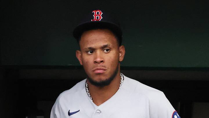 Boston Red Sox center fielder Ceddanne Rafaela (3).