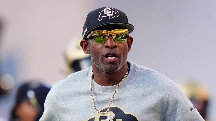 Oct 3, 2026; Boulder, Colorado, USA; Colorado Buffaloes head coach Deion Sanders before the game against the Texas Tech Red Raiders at Folsom Field. Mandatory Credit: Ron Chenoy-Imagn Images Oct 3, 2026; Boulder, Colorado, USA; Colorado Buffaloes head coach Deion Sanders before the game against the Texas Tech Red Raiders at Folsom Field. Mandatory Credit: Ron Chenoy-Imagn Images