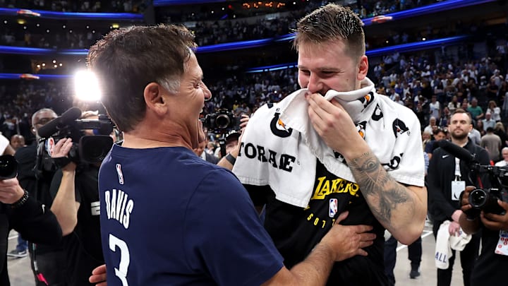 Dallas Mavericks, Mark Cuban, Luka Doncic Dallas Mavericks, Mark Cuban, Luka Doncic