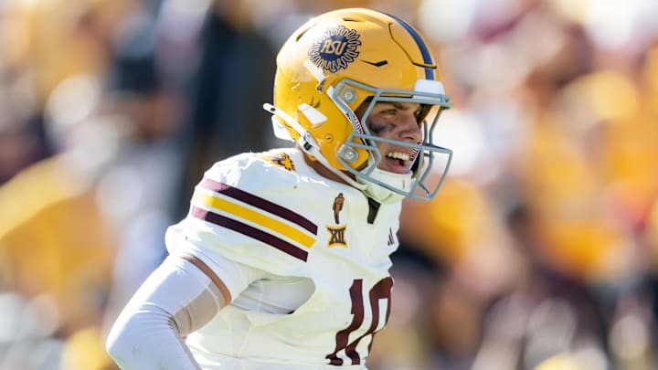 Arizona State Sun Devils quarterback Sam Leavitt (10)